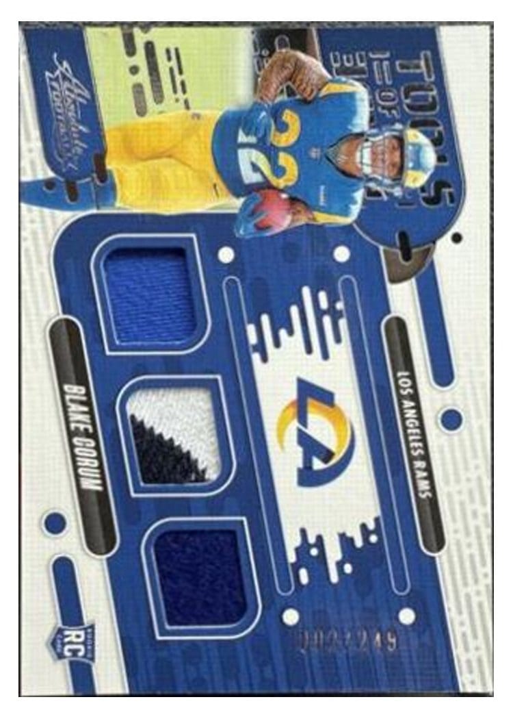 2024 Panini Absolute Tools of the Trade Triple Blake Corum #TOTT-BCM card