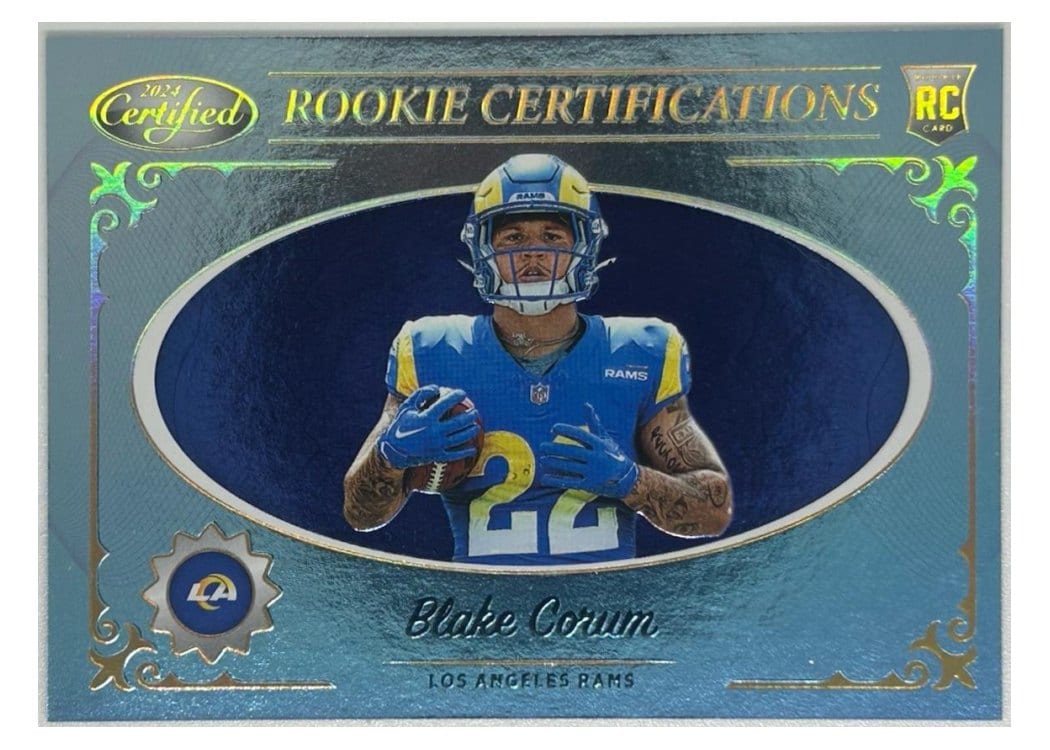 2024 Panini Certified Rookie Certifications Blake Corum #9 card