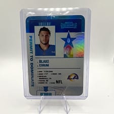 2024 Panini Contenders Permit to Dominate Blake Corum #10 card