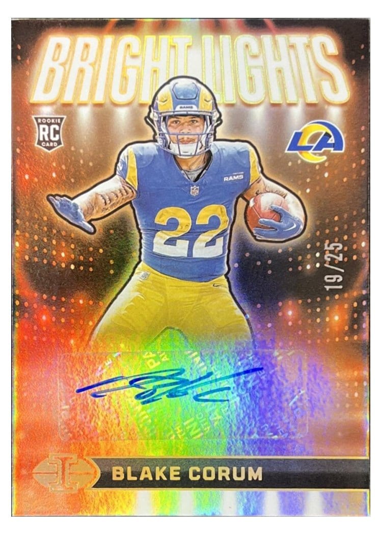 2024 Panini Illusions Bright Lights Signatures Blake Corum #11 card