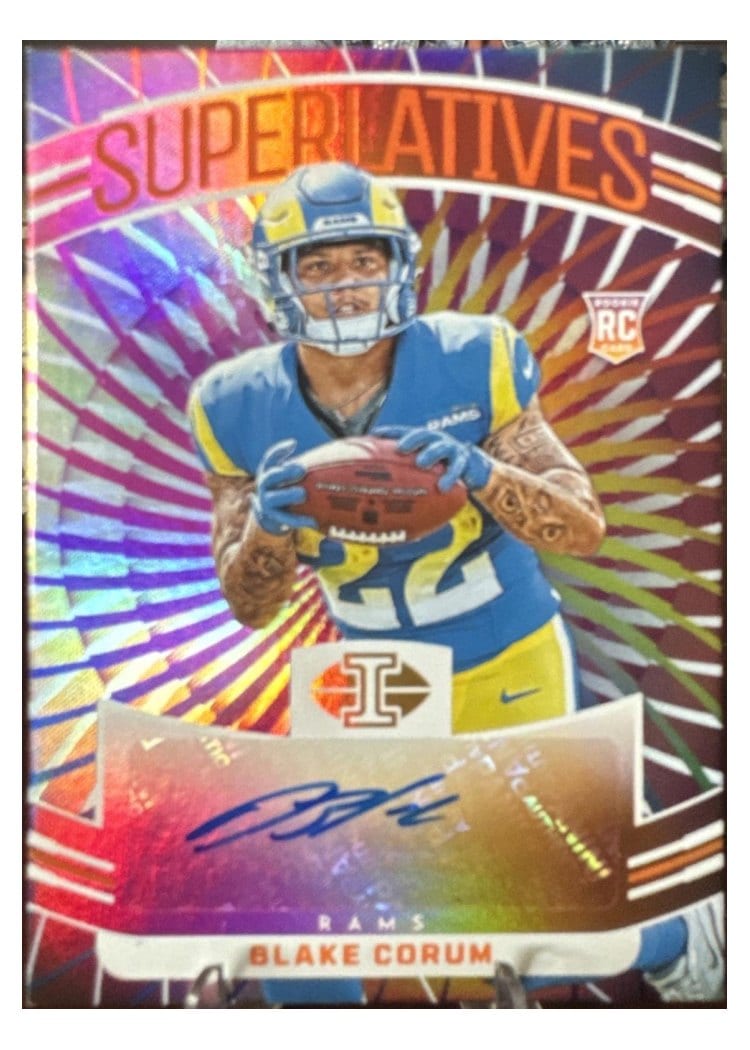 2024 Panini Illusions Superlatives Autographs Blake Corum #8 card