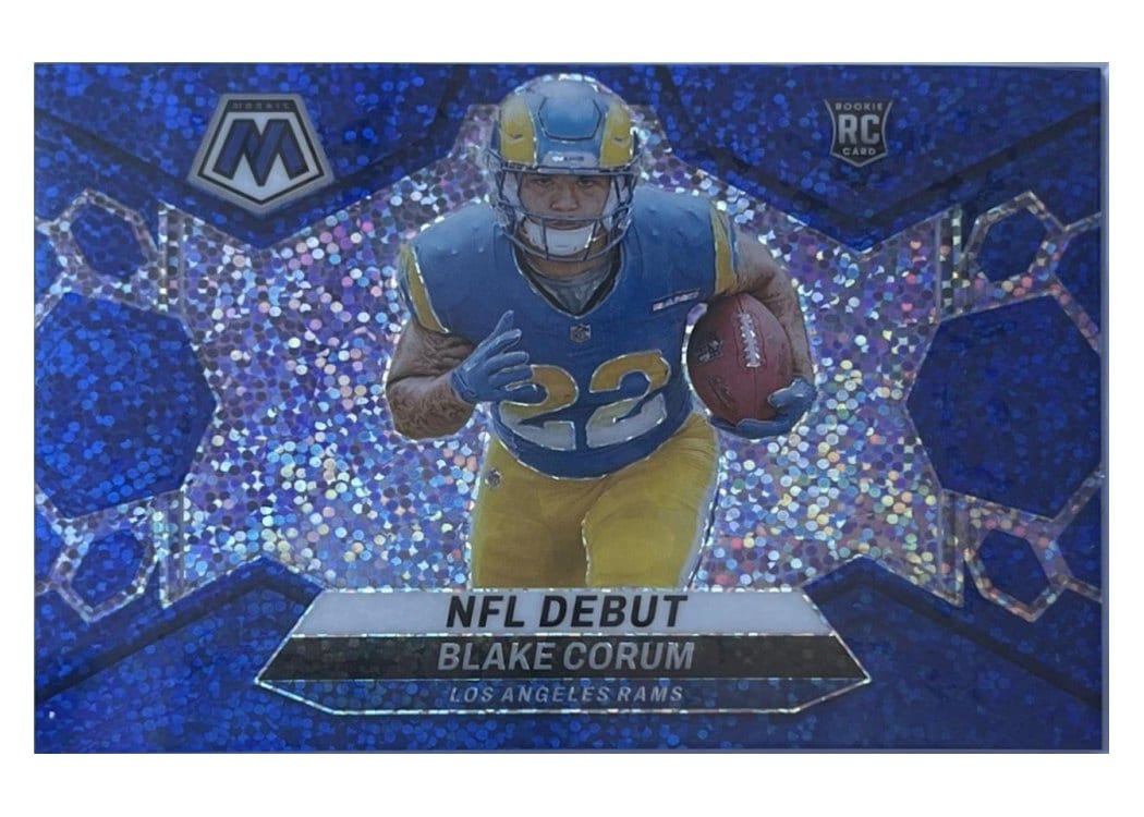 2024 Panini Mosaic Base Set Blake Corum Blue Sparkle #278 card