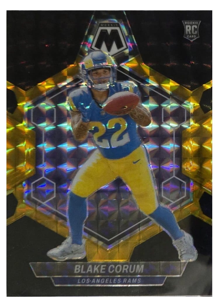 2024 Panini Mosaic Base Set Blake Corum Black Gold Choice #368 card