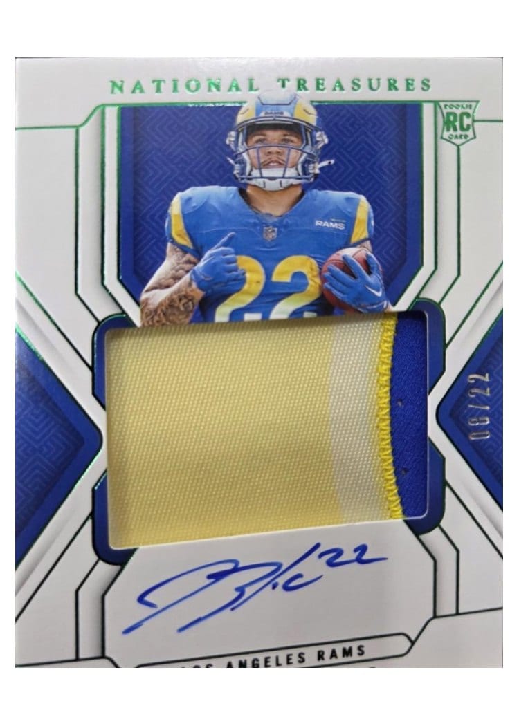 2024 Panini National Treasures Base Set Blake Corum #167 card