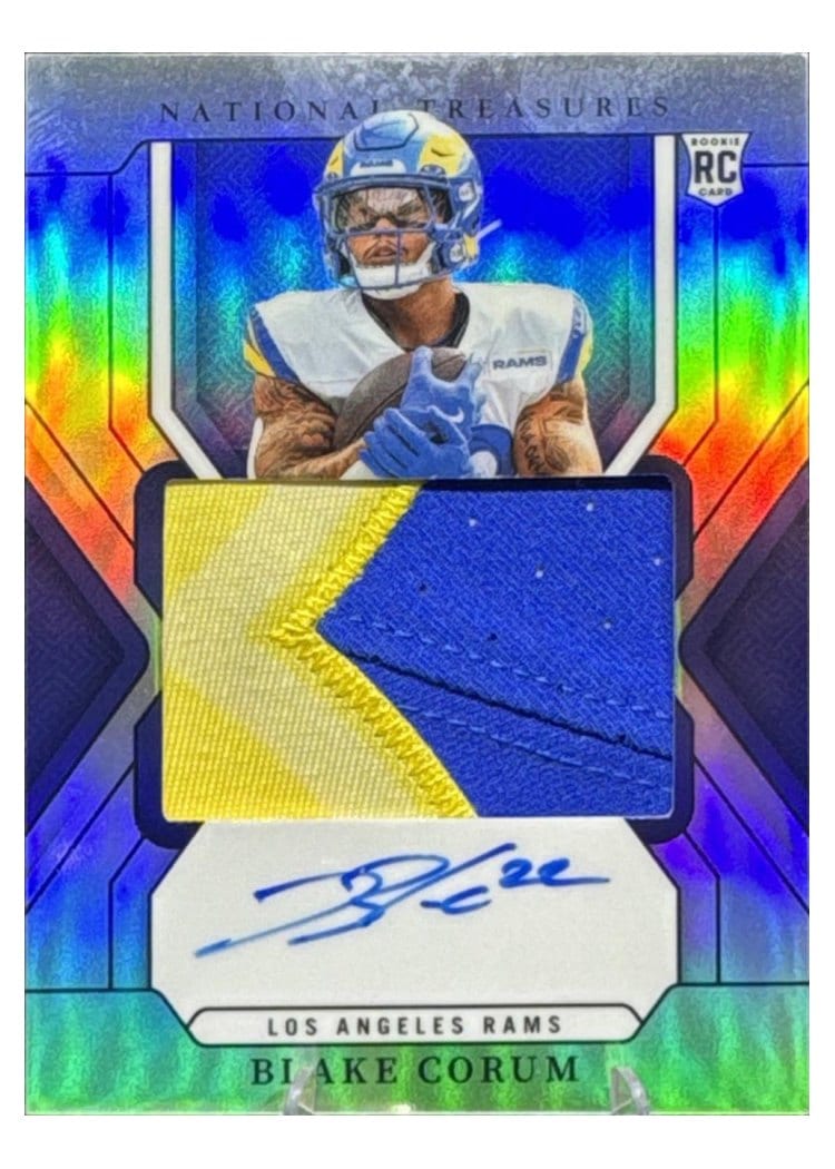 2024 Panini National Treasures Base Set Blake Corum #167 card