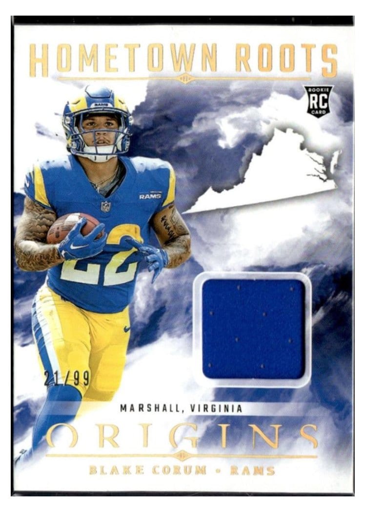 2024 Panini Origins Hometown Roots Relics Blake Corum #HRO-BCO card