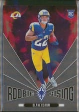 2024 Panini Phoenix Rookie Rising Blake Corum #RR-BCM card