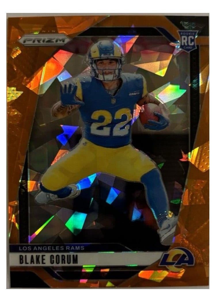 2024 Panini Prizm Base Set Blake Corum Orange Ice #308 card