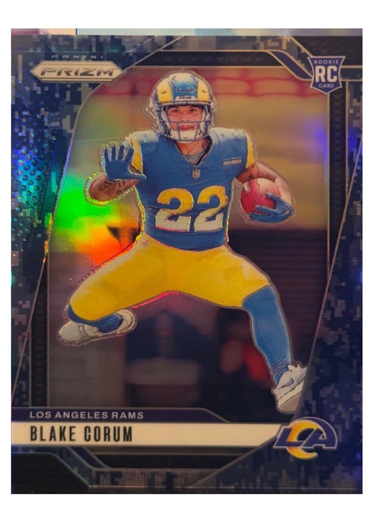 2024 Panini Prizm Base Set Blake Corum Navy Camo #308 card