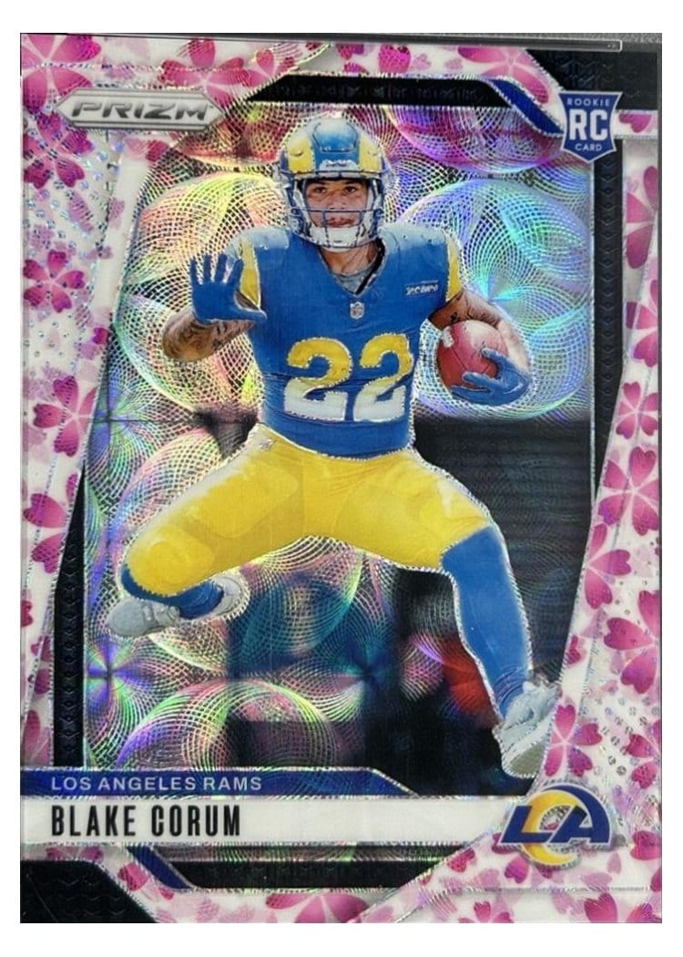 2024 Panini Prizm Base Set Blake Corum Choice Cherry Blossom #308 card