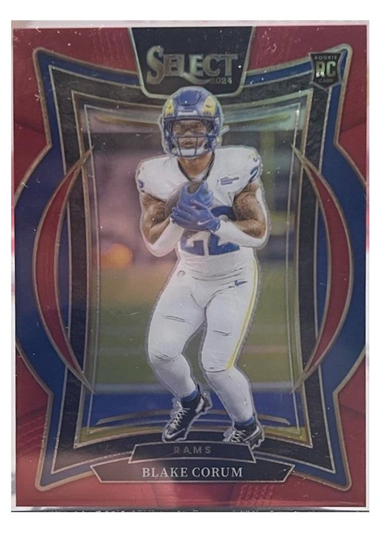 2024 Panini Select Base Set Blake Corum Red Prizm #9 card