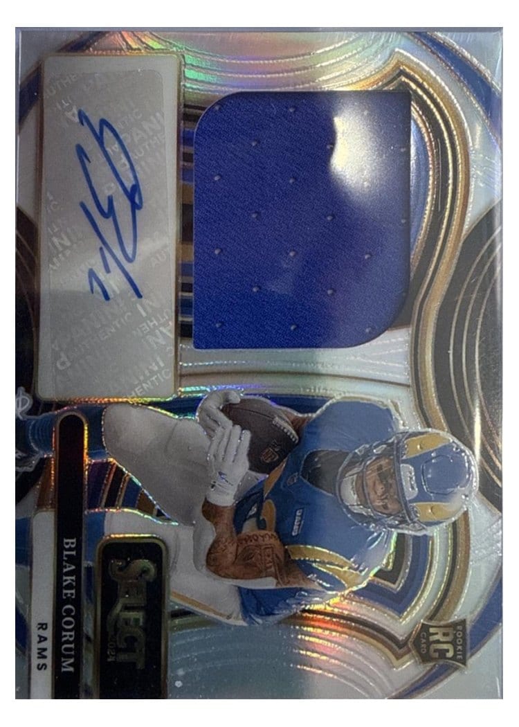2024 Panini Select Jumbo Rookie Signature Swatches Blake Corum #12 card