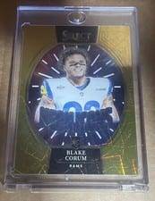 2024 Panini Select Neon Icons Blake Corum #1 card