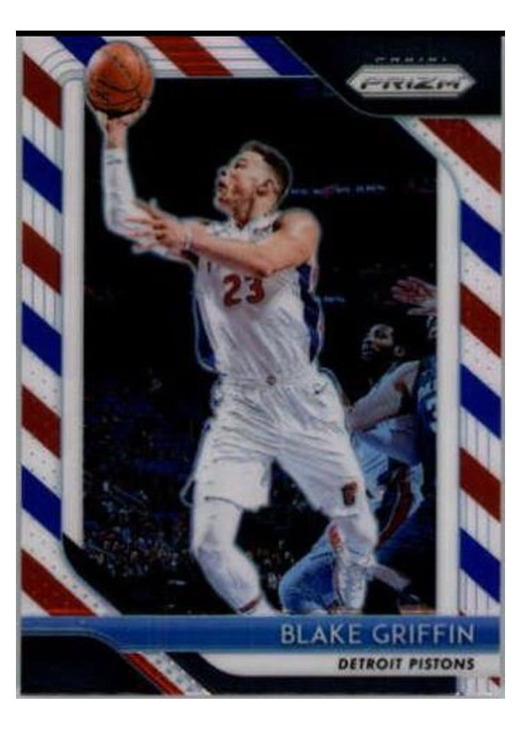 2018-19 Panini Prizm Base Set Blake Griffin Red, White, and Blue Prizm #172 card