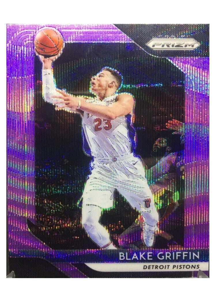 2018-19 Panini Prizm Base Set Blake Griffin Purple Wave Prizm #172 card