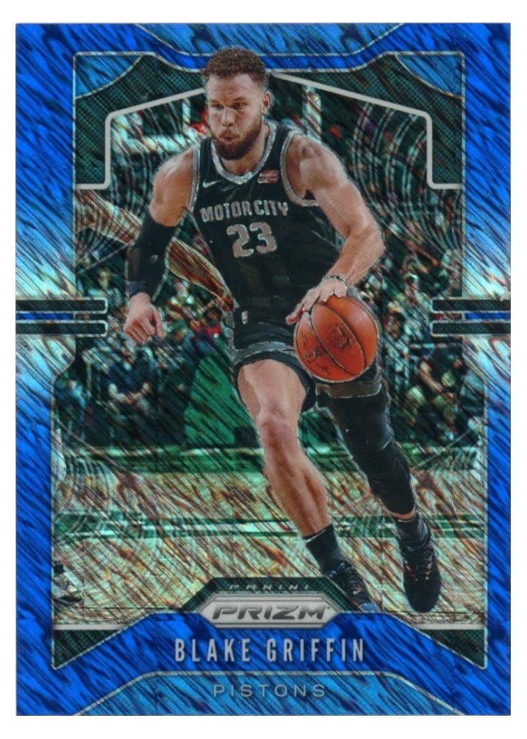2019-20 Panini Prizm Base Set Blake Griffin Blue Shimmer Prizm #91 card