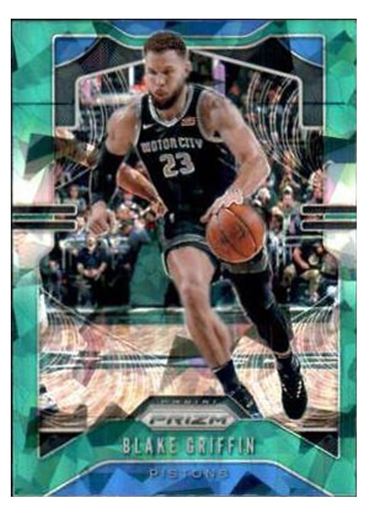 2019-20 Panini Prizm Base Set Blake Griffin Green Ice Prizm #91 card