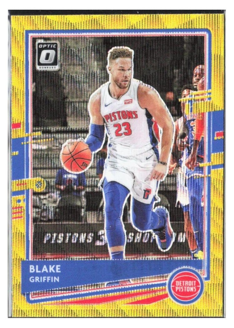 2020-21 Donruss Optic Base Set Blake Griffin Gold Wave #121 card