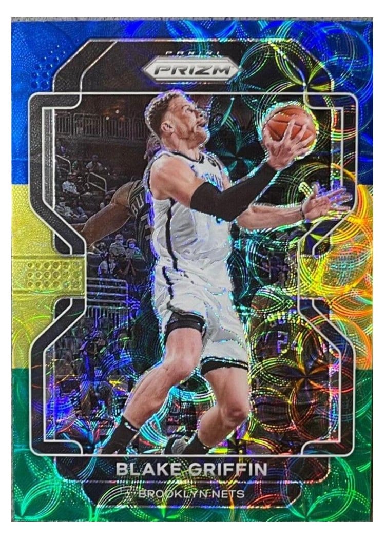2021-22 Panini Prizm Base Set Blake Griffin Blue Yellow Green Choice Prizm #178 card