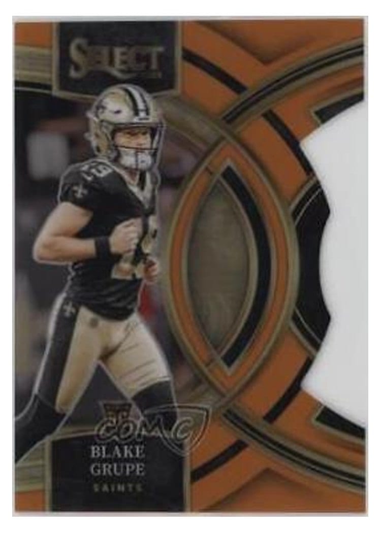 2023 Panini Select Base Set Blake Grupe Orange Prizm Die-Cut #111 card