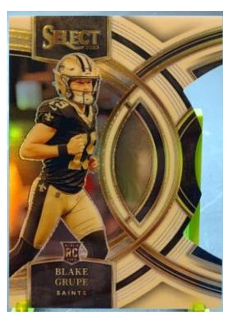2023 Panini Select Base Set Blake Grupe White Prizm Die-Cut #111 card