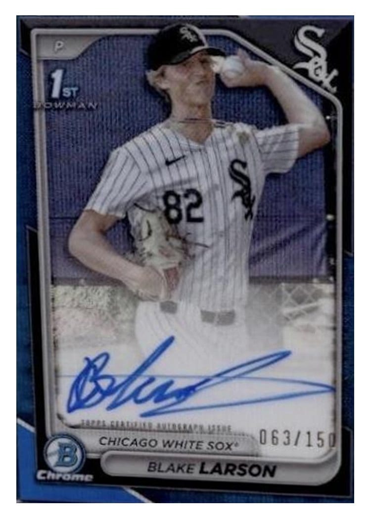 2024 Bowman Draft Chrome Prospect Autographs Blake Larson #CPA-BL card