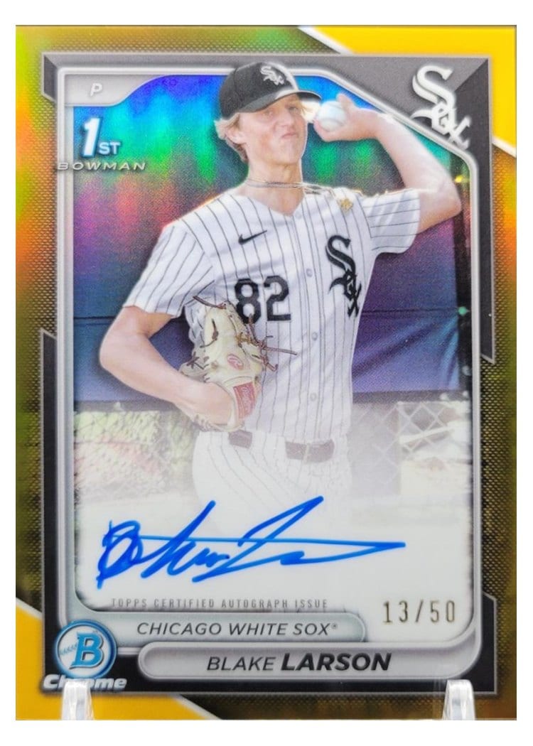 2024 Bowman Draft Chrome Prospect Autographs Blake Larson #CPA-BL card
