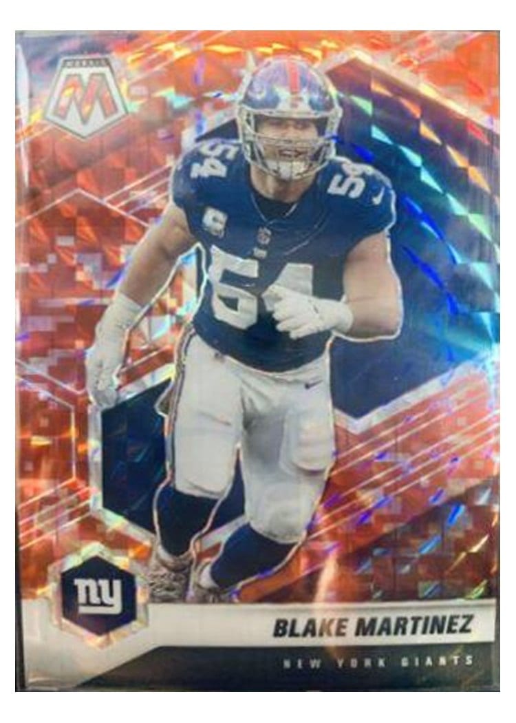 2021 Panini Mosaic Base Set Blake Martinez Camo Red Mosaic #153 card