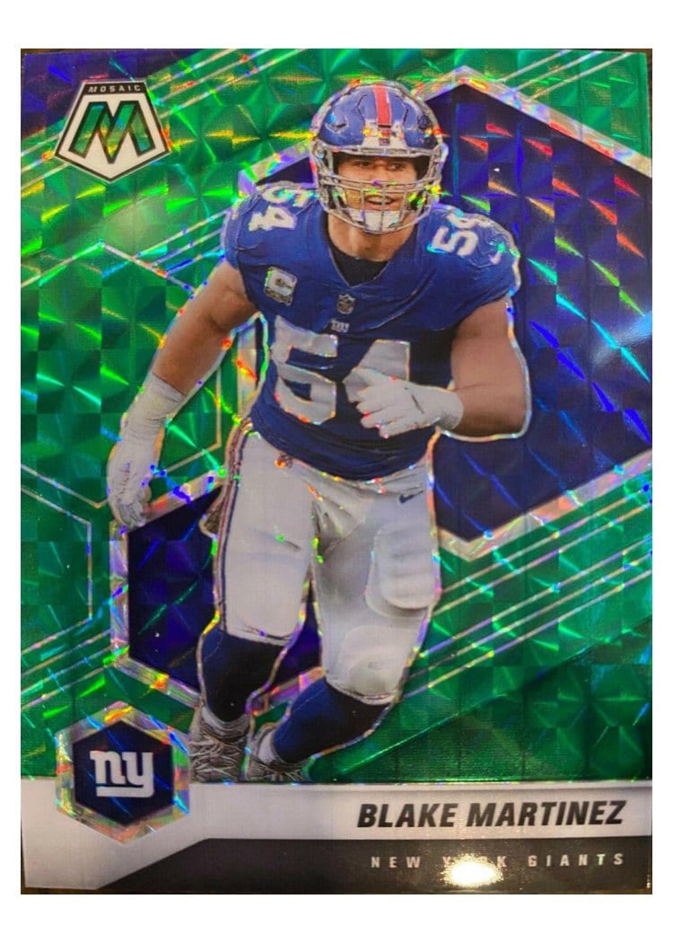 2021 Panini Mosaic Base Set Blake Martinez Green Mosaic #153 card