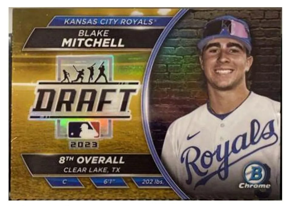 2023 Bowman Draft Draft Night Blake Mitchell #BDN-10 card