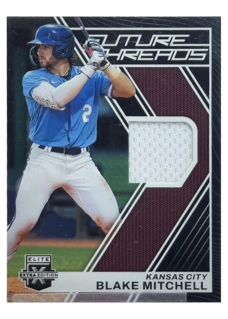 2023 Panini Elite Extra Edition Future Threads Blake Mitchell #FT-BM card