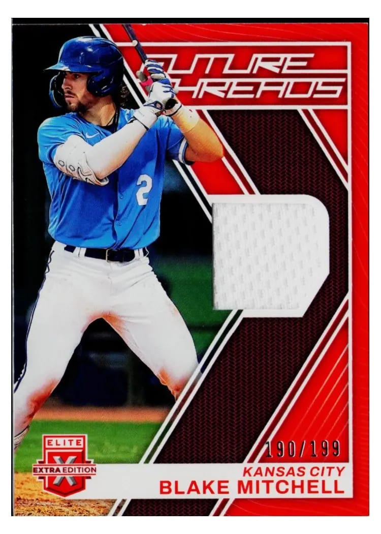 2023 Panini Elite Extra Edition Future Threads Blake Mitchell #FT-BM card