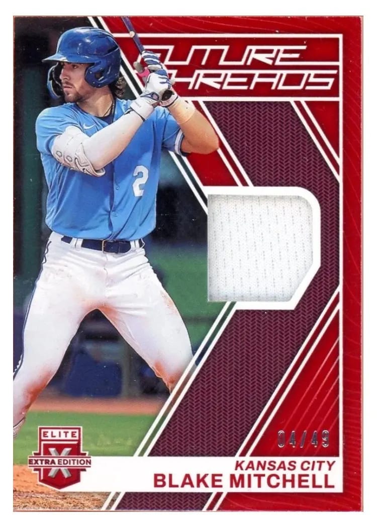 2023 Panini Elite Extra Edition Future Threads Blake Mitchell #FT-BM card