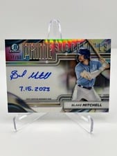 2024 Bowman Chrome Prime Chrome Signatures Blake Mitchell #PCS-BMI card