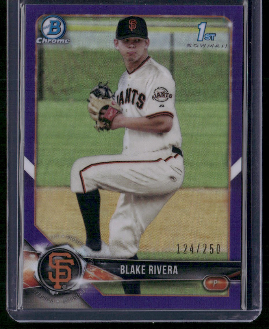 2018 Bowman Draft Blake Rivera #BDC-80 card