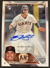 2023 Topps Chrome Update Autograph Blake Sabol #AC-BSA card