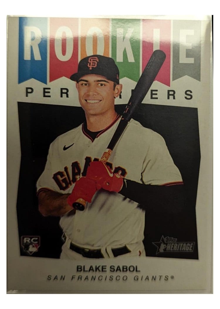2023 Topps Heritage Rookie Performers Blake Sabol #RP-13 card