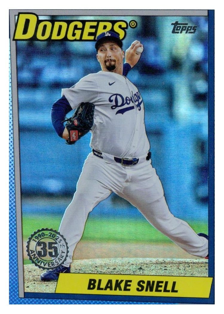 2025 Topps Update 1990 Topps Baseball Blake Snell #U90-4 card