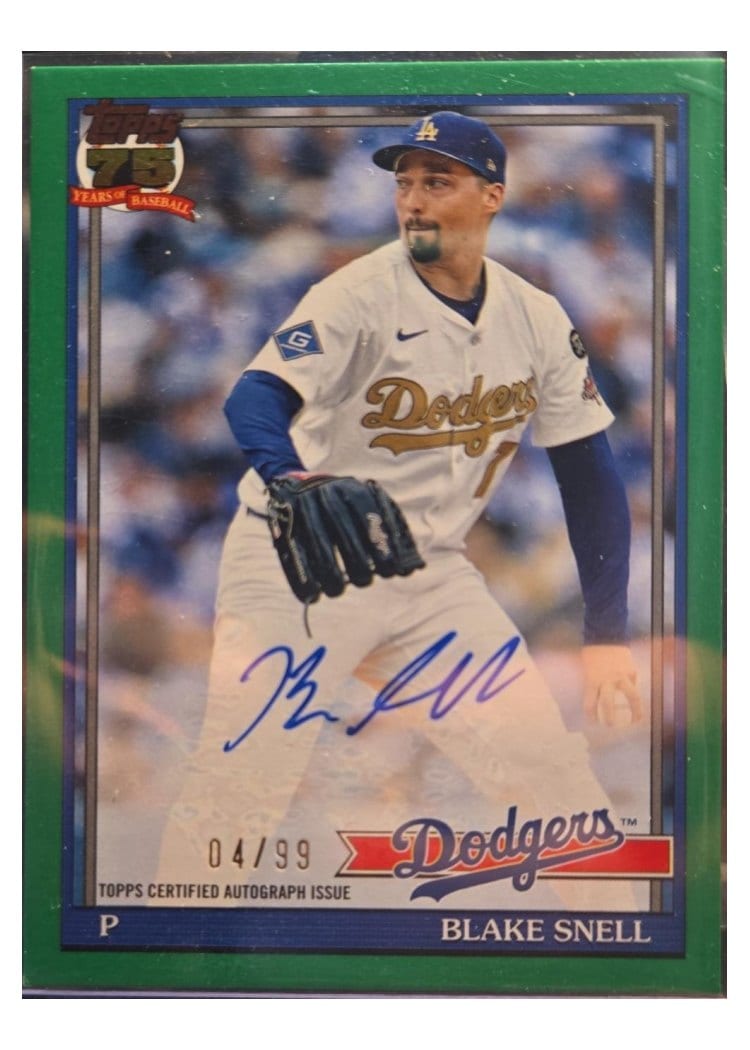 2026 Topps 1991 Topps Autographs Blake Snell #91A-BSN card