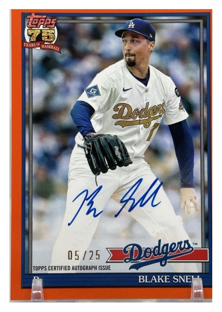 2026 Topps 1991 Topps Autographs Blake Snell #91A-BSN card