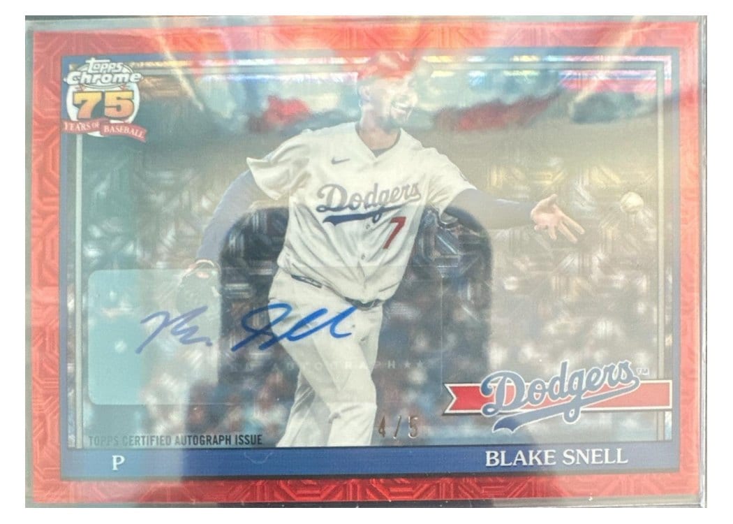 2026 Topps 1991 Topps Autographs Blake Snell #91A-BSN card