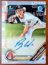 2019 Bowman Draft Chrome Picks Autograph Blake Walston #CDA-BW card