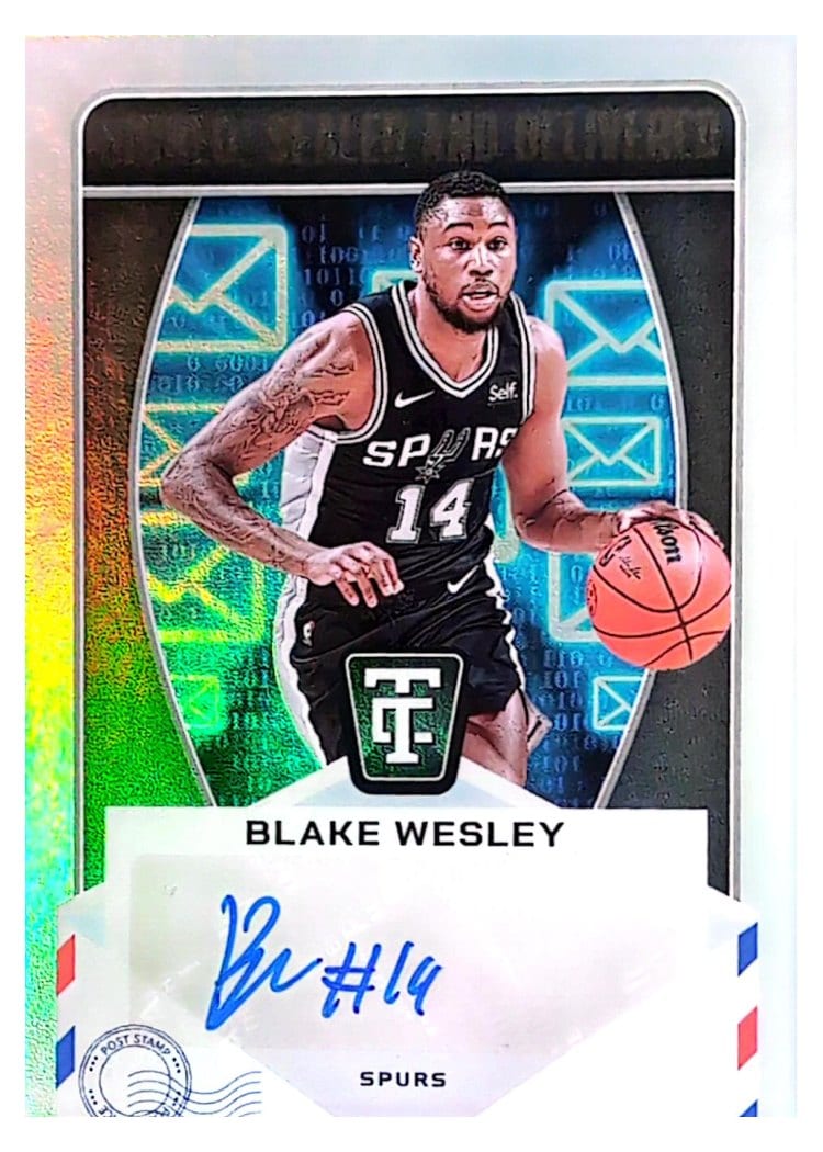2024-25 Panini Totally Certified Signed Sealed and Delivered Blake Wesley #SD-WES card