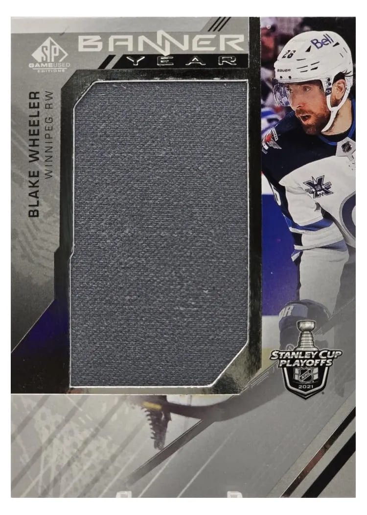 2021-22 SP Game Used 2021 NHL Stanley Cup Playoffs Banner Year Relics Blake Wheeler #BYSC-BW card