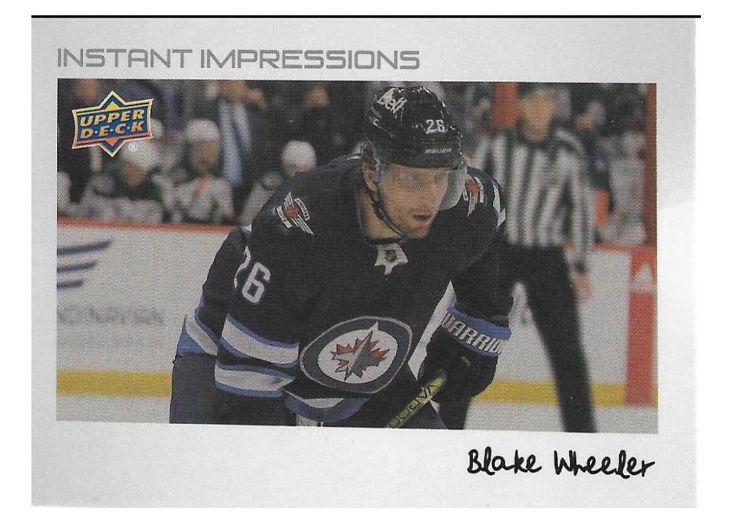 2022-23 Upper Deck Instant Impressions Blake Wheeler #PZ-23 card