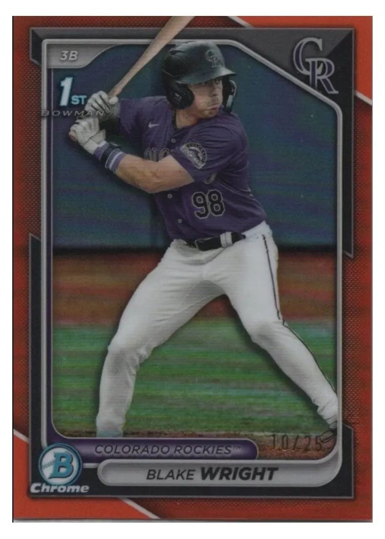 2024 Bowman Draft Chrome Blake Wright #BDC-27 card