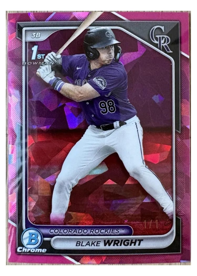 2024 Bowman Draft Chrome Blake Wright #BDC-27 card