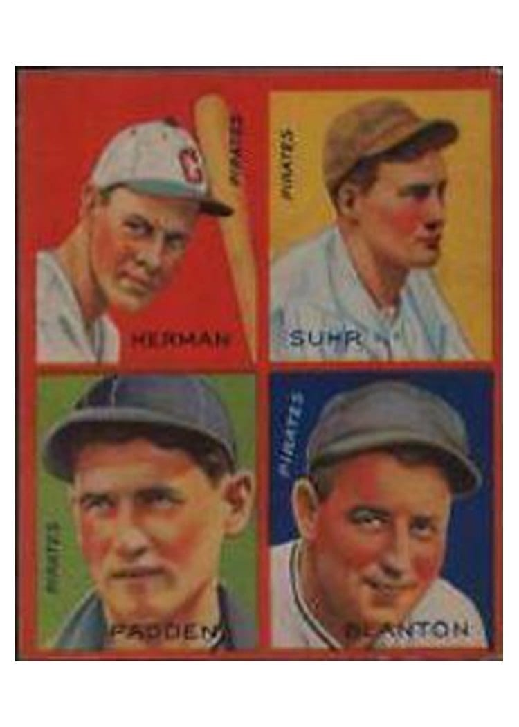 1935 Goudey 4 in 1 Blanton, Herman card