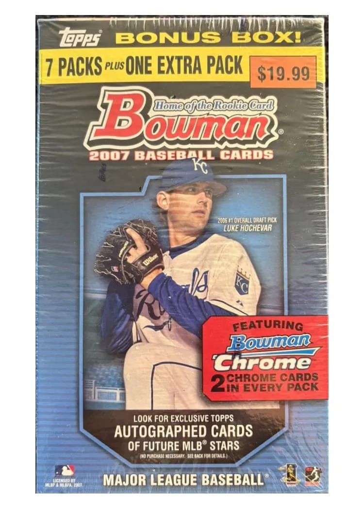 2007 Bowman Chrome Blaster Box card