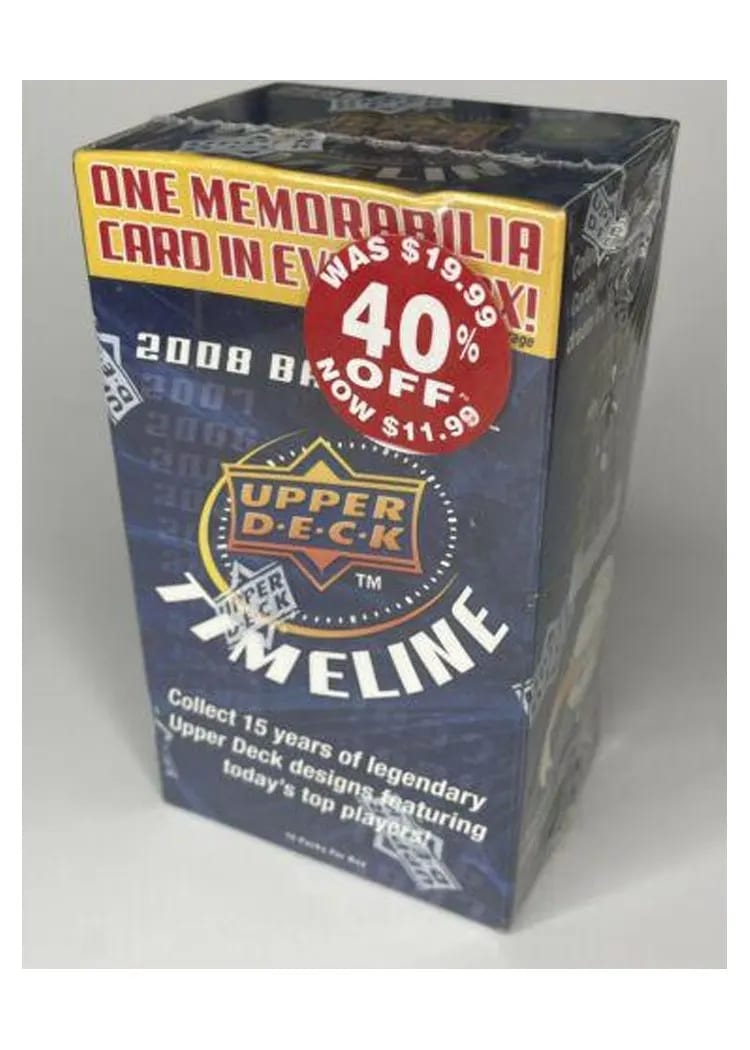 2008 Upper Deck Timeline Blaster Box card